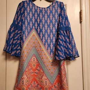 Girls dress multi-colored